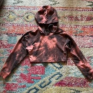 Lululemon all yours cropped hoodie tie dye sz 6